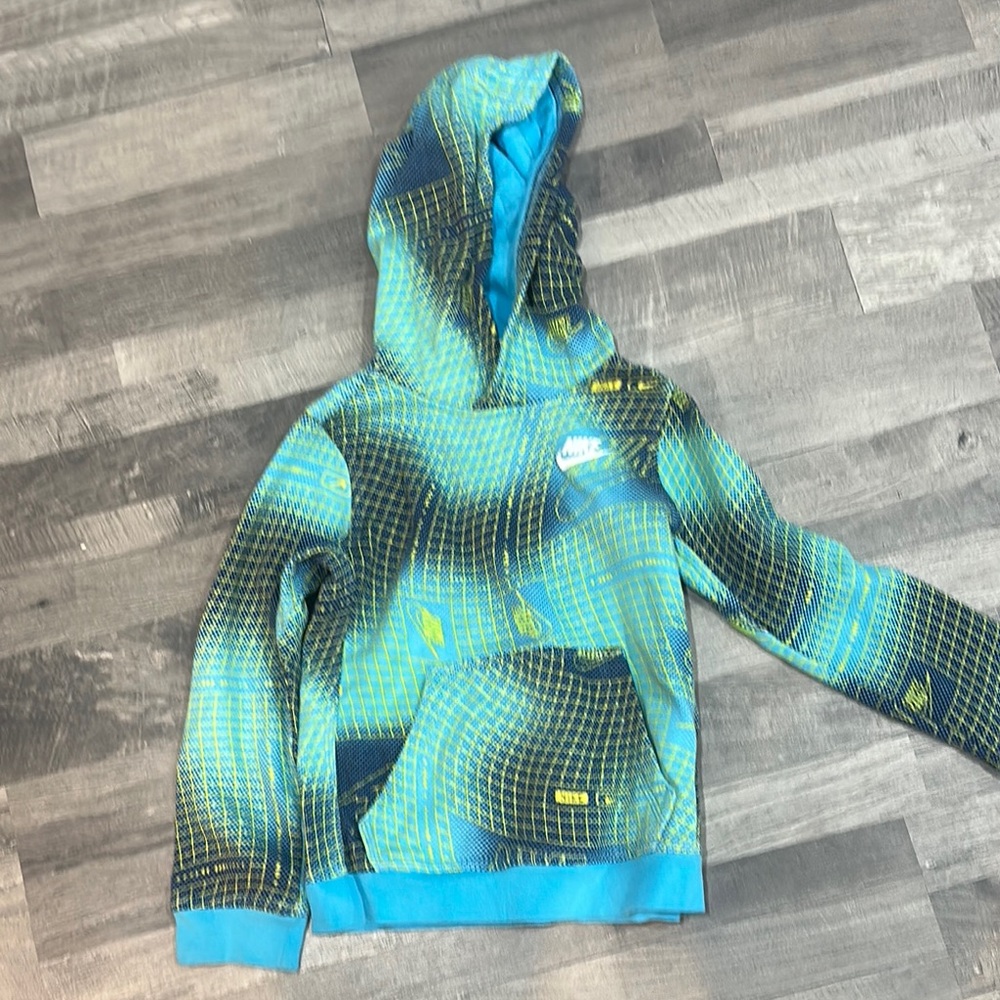 Nike Kids Blue Graphic Hoodie
